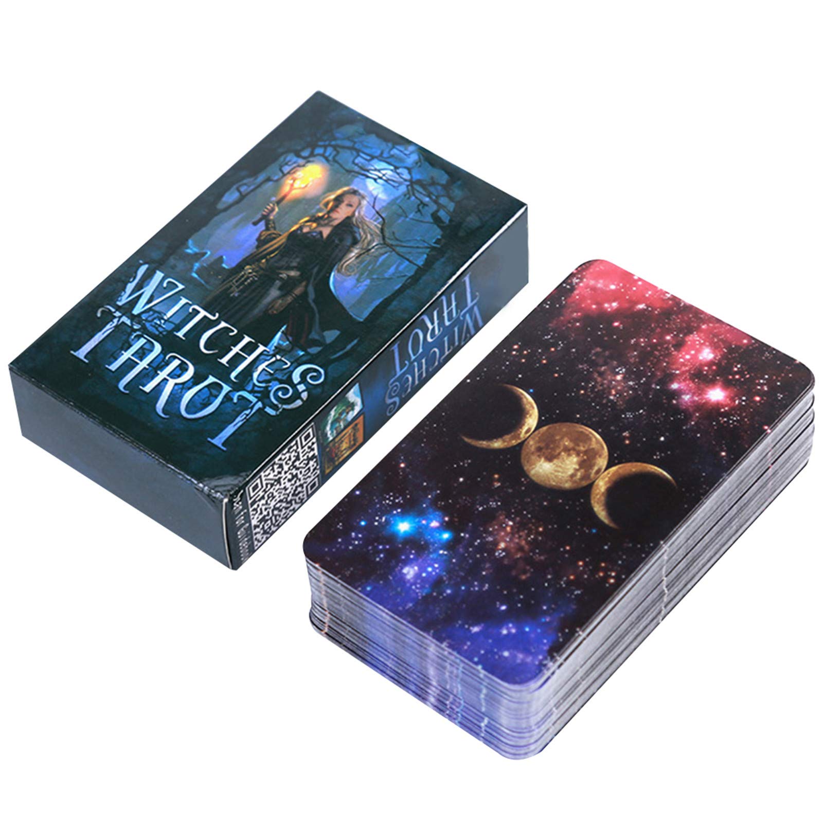 Jamron 78Pcs/Set Tarot Cards Deck Board Future Telling Divination Game English Edition Witches SN07408