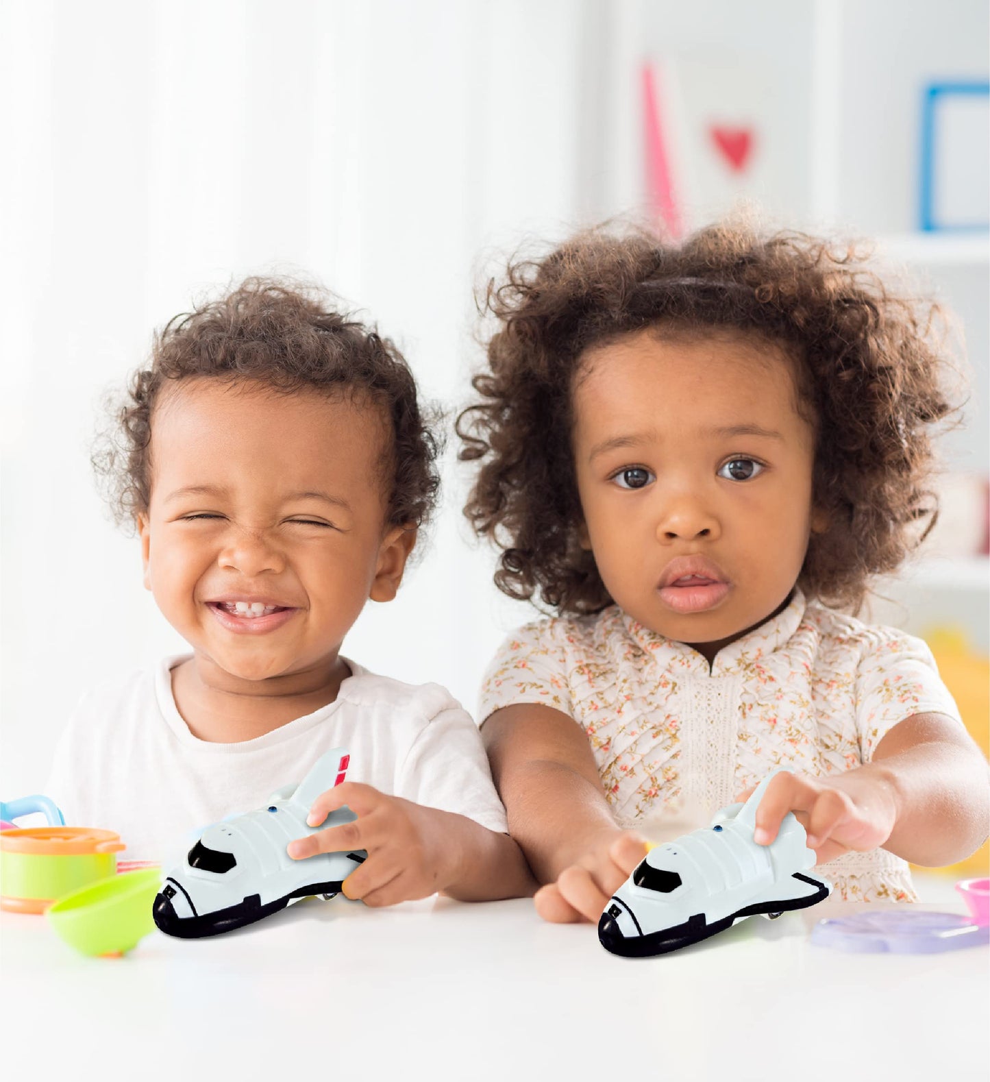 Dollibu Space Shuttle Bath Buddy Squirter Toy - Floating Rubber Baby Space Themed Bath Toy Plane, Fun Water Bath Toys For Kids And Baby, Cute Bathtime Space Bath Toys For Bathtub, Pool - 3 Inches