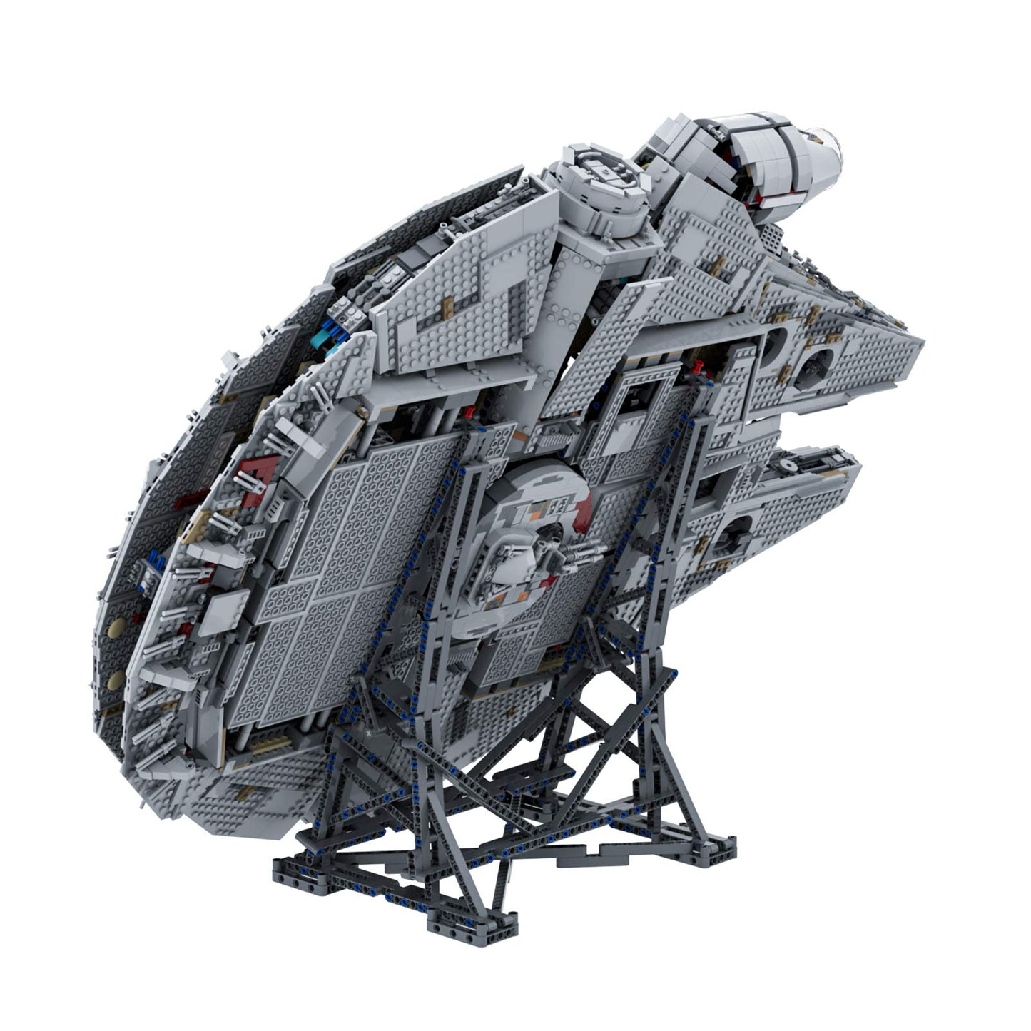 Millennium Falcon Vertical Display Bracket For Lego 75192 Starship Model, Sturdy Stand Building Kit, Best Gift And Movie Collectible For Adults(408 Pcs)