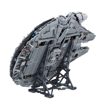 Millennium Falcon Vertical Display Bracket For Lego 75192 Starship Model, Sturdy Stand Building Kit, Best Gift And Movie Collectible For Adults(408 Pcs)