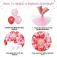 Red And Pink Balloon Arch Kit, 120Pcs Pastel Pink And Red Balloon Garland Kit Pearl Red Pink Party Balloons Pink And Red Latex B