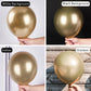 Partywoo Metallic Chrome Gold Balloons, 100 Pcs 12 Inch Chrome Gold Balloons, Gold Balloons For Balloon Garland Balloon Arch As Party Decorations, Birthday Decorations, Wedding Decorations, Gold-G127