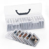 Jepisadi Trading Card Storage Box,With 18 Independent Baseball Card Box, Portable The Transparent Card Box Can Perfectly Display