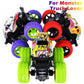 CozyBomB Friction Powered Monster Trucks Toys for Boys - Push and Go Car Vehicles Truck Playset, Inertia Vehicle, Kids Birthday