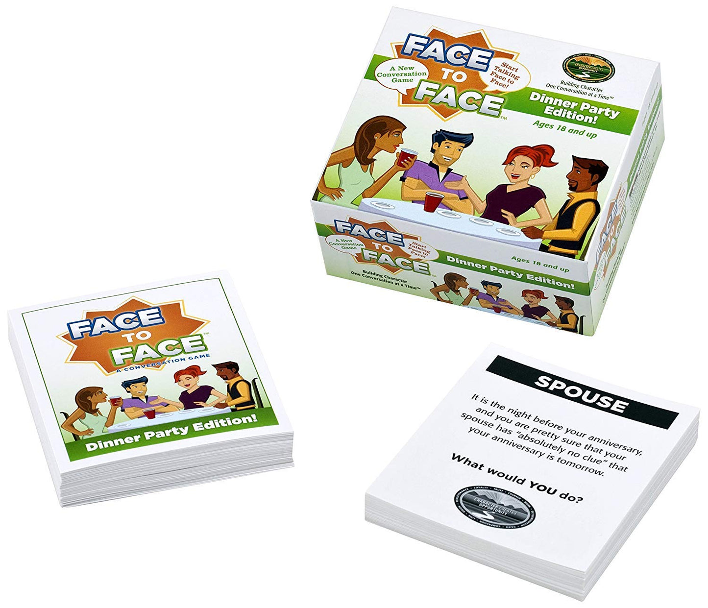 Face To Face Card Game (Dinner Party Edition) - Open Communication And Character Development, Ages 18 And Up