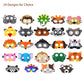 Jtnohx Felt Animal Masks, 10 Pcs Halloween Mask, Animal Costume for Birthday Party Supplies (squirrel Mask)