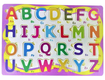 Funblast Kids Alphabet Wooden Puzzle , Multicolour