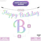 Katchon, Large Iridescent Happy Birthday Banner - Pre-Strung, 10 Feet | Holographic Happy Birthday Decorations | Happy Birthday Sign For Iridescent Party Decorations | Unicorn Birthday Decorations