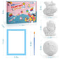 Kodatek 62 Pieces Unicorn Painting Kit, Arts And Crafts For Kids, Unicorn Toys Diy Creative Activity, 8 Unicorn Figurines, Easter Birthday Unicorn Gift For 4-8 Years Old Girls Kids