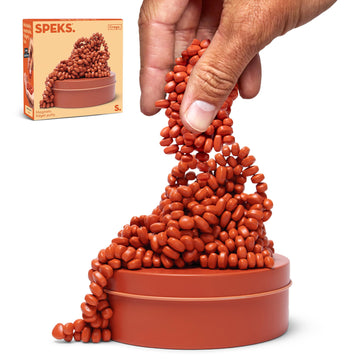 Speks Crags Ferrite Putty, 500+ Ferrite Stones In A Tin, Fidget Toy For Adults & Teens 14+, Desk Toy For Office, Christmas Gift, Holiday Stocking Stuffer, Stress Relief Present | Matte Coral, Medium