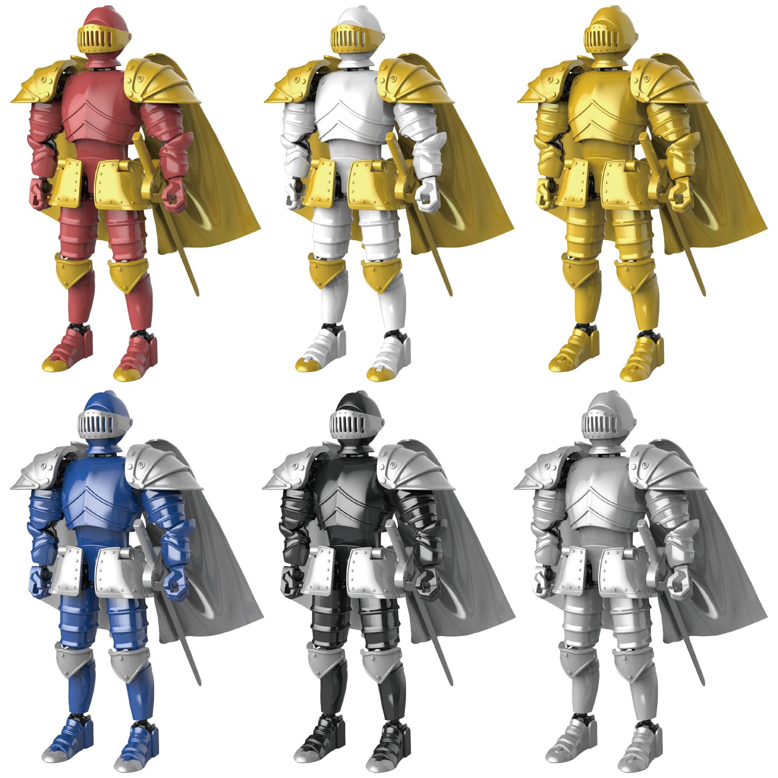 Knight Action Figures Medieval Action Figures Knight protective coveri ...