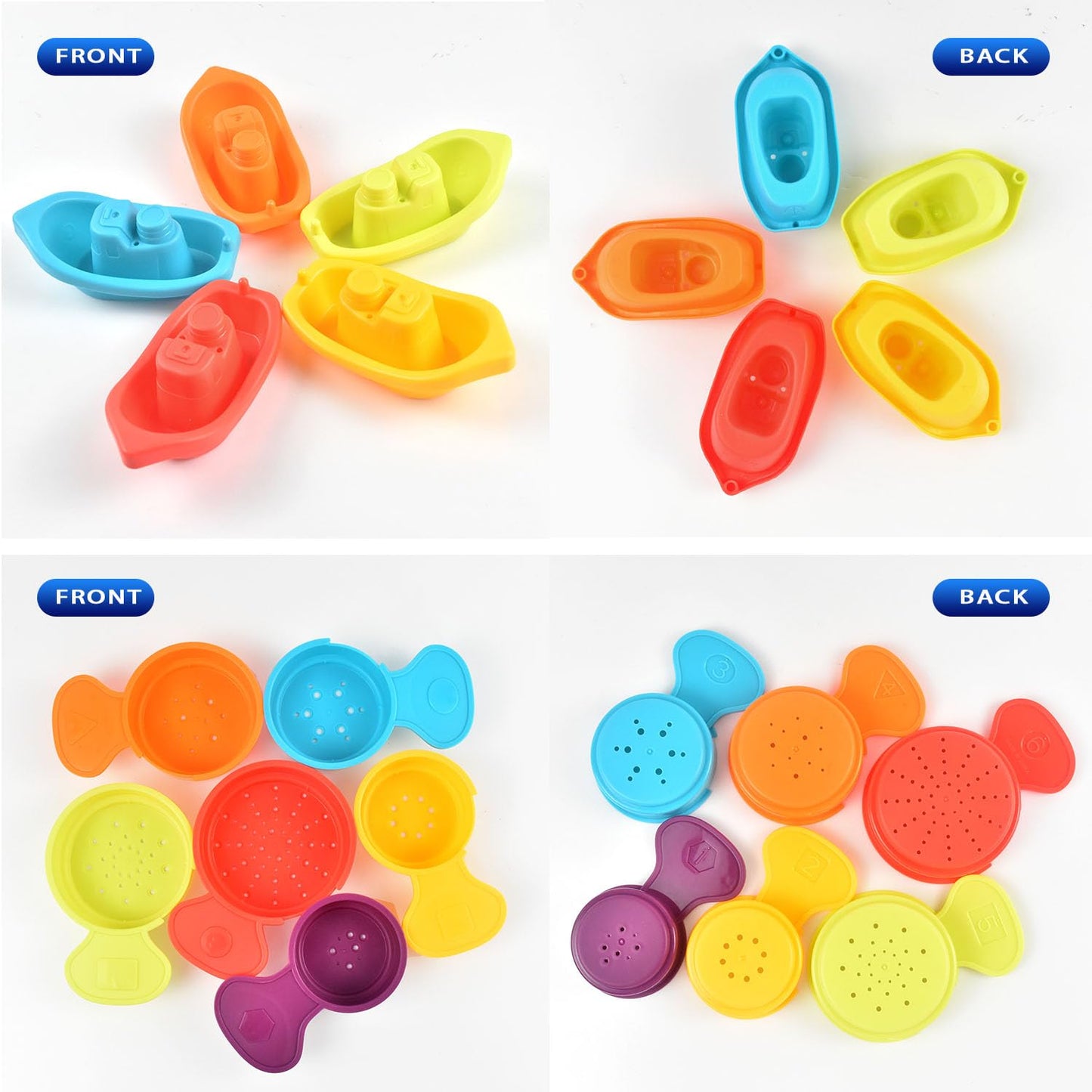 Cosaway Baby Bath Toys For Kids Ages 1-3 Toddler Water Toys For Bath Tub Baby Toys 6 To 12 Months For Toddlers Infant Gifts 1 2