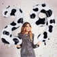Cow Print Number 9 Balloon, Large 40 Inch Cow Number Birthday Balloons, Foil Mylar Number 9 Balloons For 9 Year Old Birthday Par