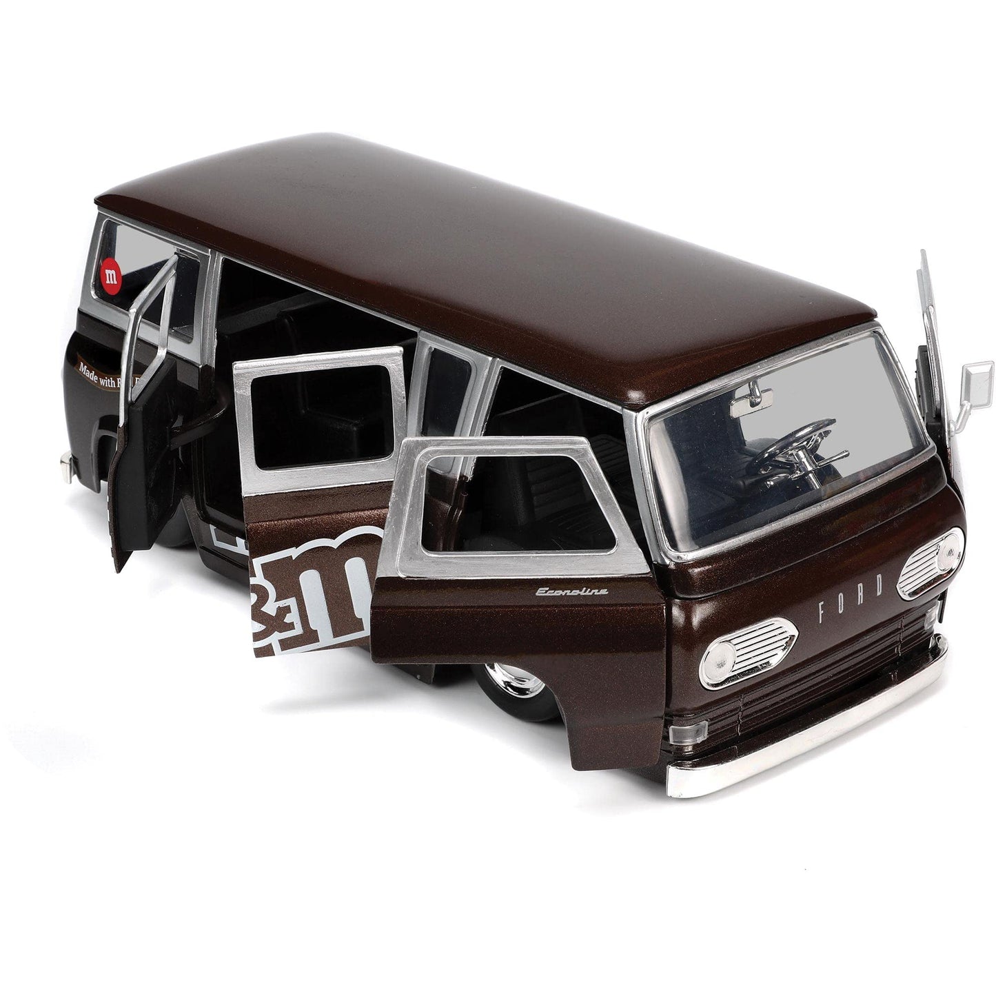 Jada Toys M&M'S 1:24 1965 Ford Econoline Die-Cast Car With Red Figure