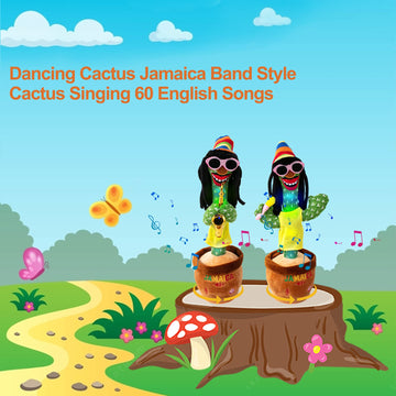 Miaodam Dancing Cactus, Talking Cactus Toy With Funny Style 270 Degree Rotation For For Baby Boys And Girls, Cactus Baby Toy Repeats What You Say Colorful Glowing Singing Cactus Toy