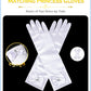 Bibuty Princess Dress Up Accessories Princess Gloves For Little Girls, White Toddler Gloves For Girls Princess Dress Up Set, Costume Gloves Set Toy Gift For 3 4 5 6 Year Old Toddler Girls