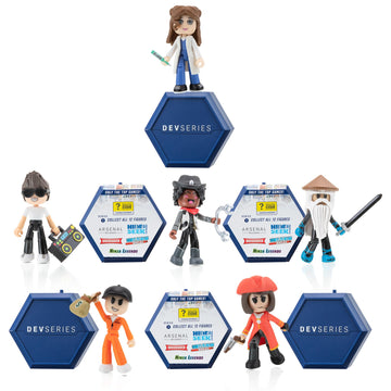 DevSeries Mystery Figures 6 Pack - Six 2.75-inch Action Figure Blinds with Mix and Match  Unique Accessories  and limited availability Virtual Item Code