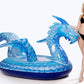 Giant Inflatable Dragon Pool Float, Cool ice Dragon raft 9 Feet Long with Faster Valve, Pool Float Floatie Ride On Summer Beach