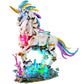 NUTER Unicorn Building Set for mature-themed - Cool Rainbow Unicorn Model with Light  Animal Horse Toy Building Set  Home Decor Easter Birthday Gift for Boy Girls 8+(1492 Pieces