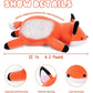 Wepop 22" Weighted Fox Plush Toy - 4.2lb Cute Cuddle Pillow, Cotton Material, Ideal for Relaxation and Comfort