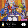 African American Expressions 500-Piece Jigsaw Puzzle - Vibrant Celebration of Black Jazz Culture, Cardboard Material