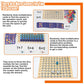 Buzifu Wooden Montessori Multiplication Board Game: Math Educational Toys Multiplication Table Board Game Montessori Math Materi