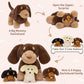 Tezituor Dachshund Stuffed Animal With 3 Babies,17.7 Inches Weiner Dog Plush Toy Puppy Stuffed Animal Birthday For Kids Girls Boys