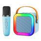Mini Karaoke Machine Speaker for Kids Adults,Portable Bluetooth with 2 Wireless Microphones,Christmas Birthday Gifts Toys Girls 