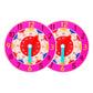 Calandis 2 Piece Montessori Wooden Clock Toy Teaching Aids Toys For Kids Preschool Rose Red | Developmental Baby Toys | Toys For