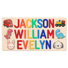 Personalized Name Puzzle For Kids, Custom Wooden Name Puzzle For Toddlers 1-3, 1St Birthday Easter Gifts For Kids, Alphabet Puzz