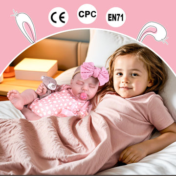 Aori Lifelike Reborn Baby Dolls Real Life Realistic Baby Dolls 20 '' Sleeping Newborn Baby Girl With Pink Clothes Set
