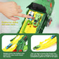 Transformer Dinosaur Truck Toys For Kids Ages 3-7, Foldable Car Transporter With Race Track, Triceratops Transport, With 8 Cars