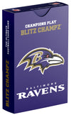 Blitz Champz Baltimore Ravens Card Game | Football Card Games For Boys And Girls | Nfl Gifts For Ravens Fans And Kids | Fun Fami