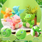 Siifert 12 Pcs Plush Dragon Stuffed Animals Bulk Cute Dinosaur Plush Keychain For Kid Birthday(Bright Color,Cute Style)