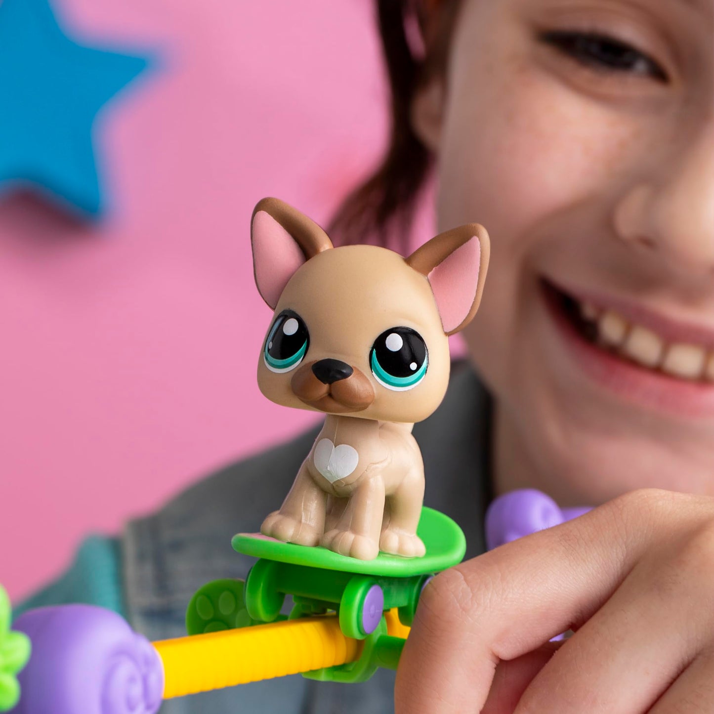 Littlest Pet Shop  Pets Got Talent Play Set - Gen 7  Pets #67 & #66  Authentic LPS Bobble Head Figure  Collectible Imagination Toy Animal  Kidults  Girls  Boys  Kids  Tweens Ages 4+