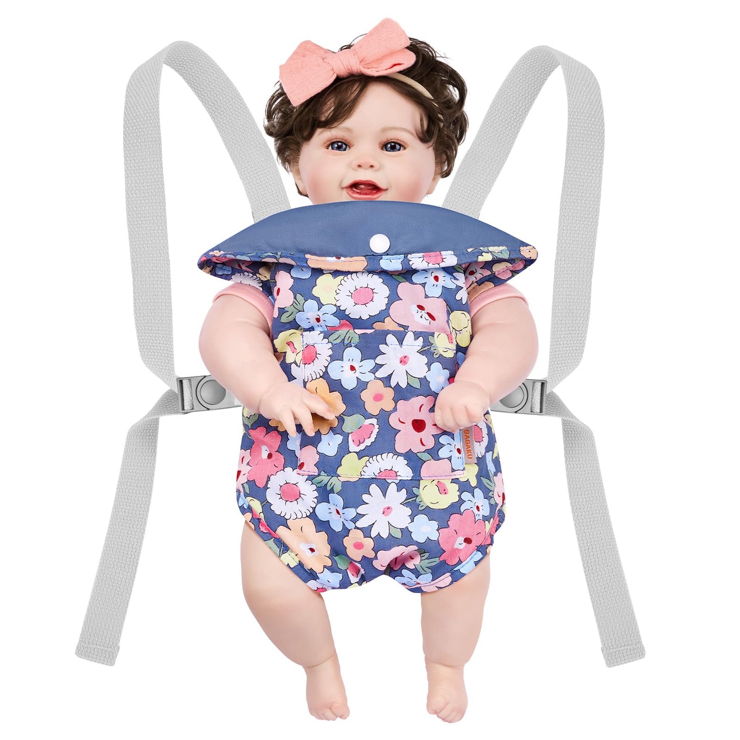 Gagaku Baby Doll Carrier, Doll Carrier For Little Girls, Kids Baby Carrier For Dolls, Reborn Baby Doll Carrier For Toddlers - Blue