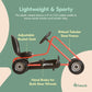 hauck Kids Pedal Go Kart, 4 Wheel Bike Cart, Ages 4-8, Lightning Ride, Orange