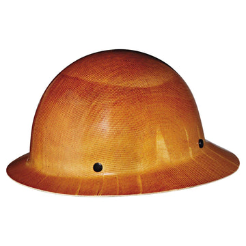 Msa 454664 Skullgard Full-Brim Hard Hat With Staz-On Pinlock Suspension, Non-Slotted Cap, Made Of Phenolic Resin, Radiant Heat L