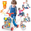 Terramus 5 In 1 Baby Walker Sit-To-Stand Toys, Learning Walker For Boys Girls Toddler, Multifunctional Educational Activity Cent
