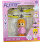 Odxo Magic Flying Fairy Girl Doll, Sky Dancer Flying Butterfly Elf, Infrared Induction Flying Toy, Hand Controlled Light Up Doll