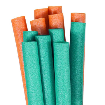 Pool Mate 12-Pack Pool Noodles, Teal And Orange