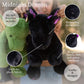 Worlds Softest Plush Midnight Dragon, Lushee 16 Stuffed Animal for Baby, Toddler, Kids, Adults - Dragon Plush Toy- Adorable Toy
