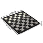 Yellow Mountain Imports 2 In 1 Travel Magnetic Chess And Checkers - 12.5'