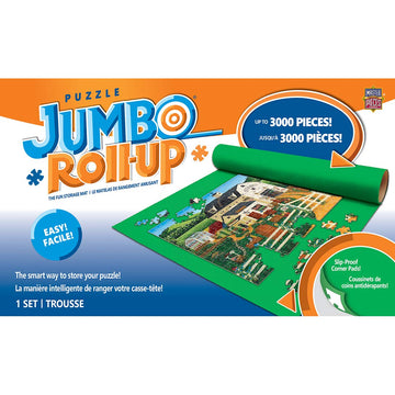 Masterpieces Accessories - Jumbo Jigsaw Puzzle Roll-Up Mat & Stow Box, 48'' X 36'', Fits 3000 Pieces