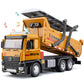 TAKGUD Dump Truck for Boys Age 4-7, 12'' Big Plastic Toy Dump Truck with Sounds & Lights, Construction Vehicle Toys with Movable