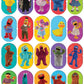 MasterPieces Sesame Street Heads & Toes Matching Game - Fun Educational Play - Model 12201 - Team Color