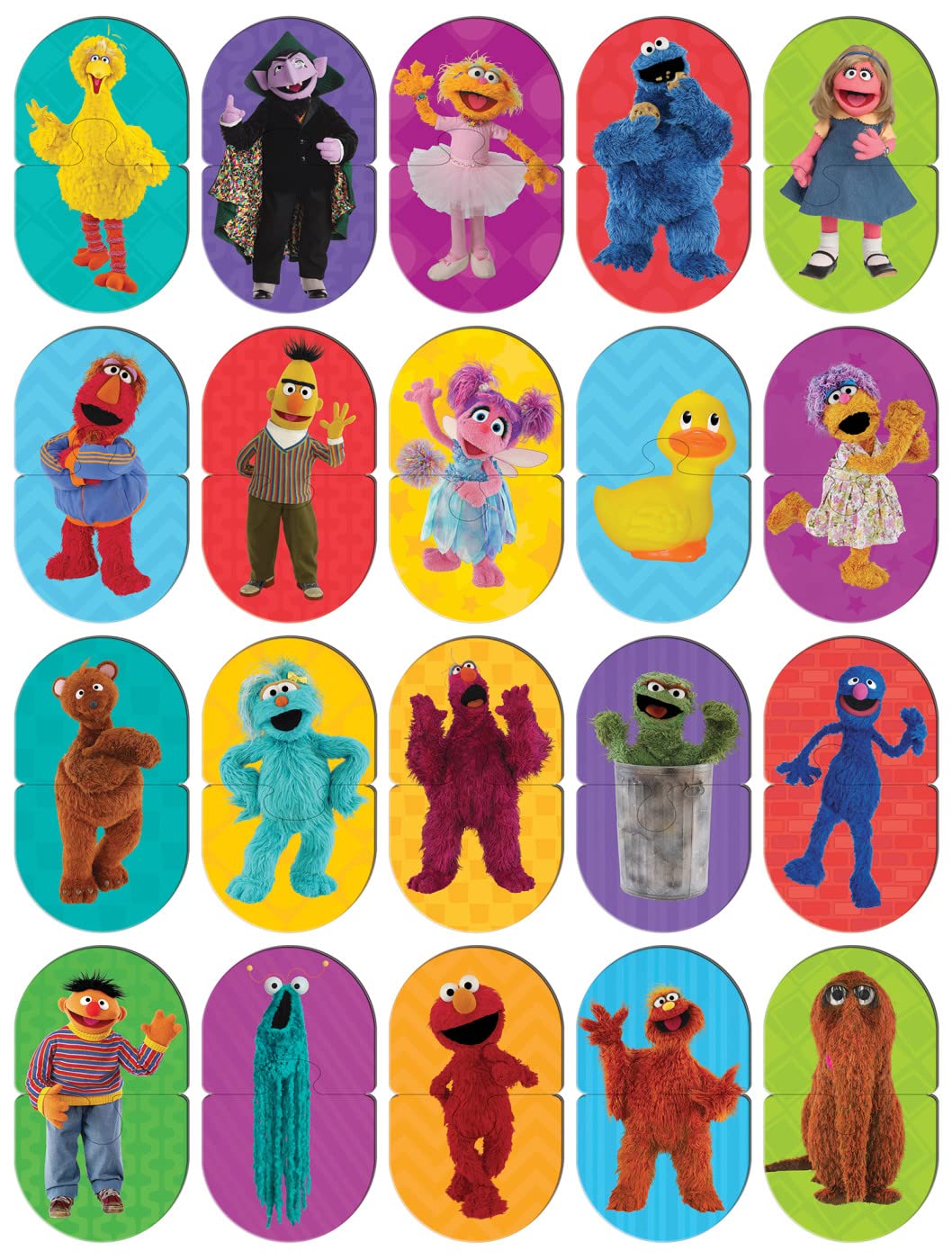 MasterPieces Sesame Street Heads & Toes Matching Game - Fun Educational Play - Model 12201 - Team Color