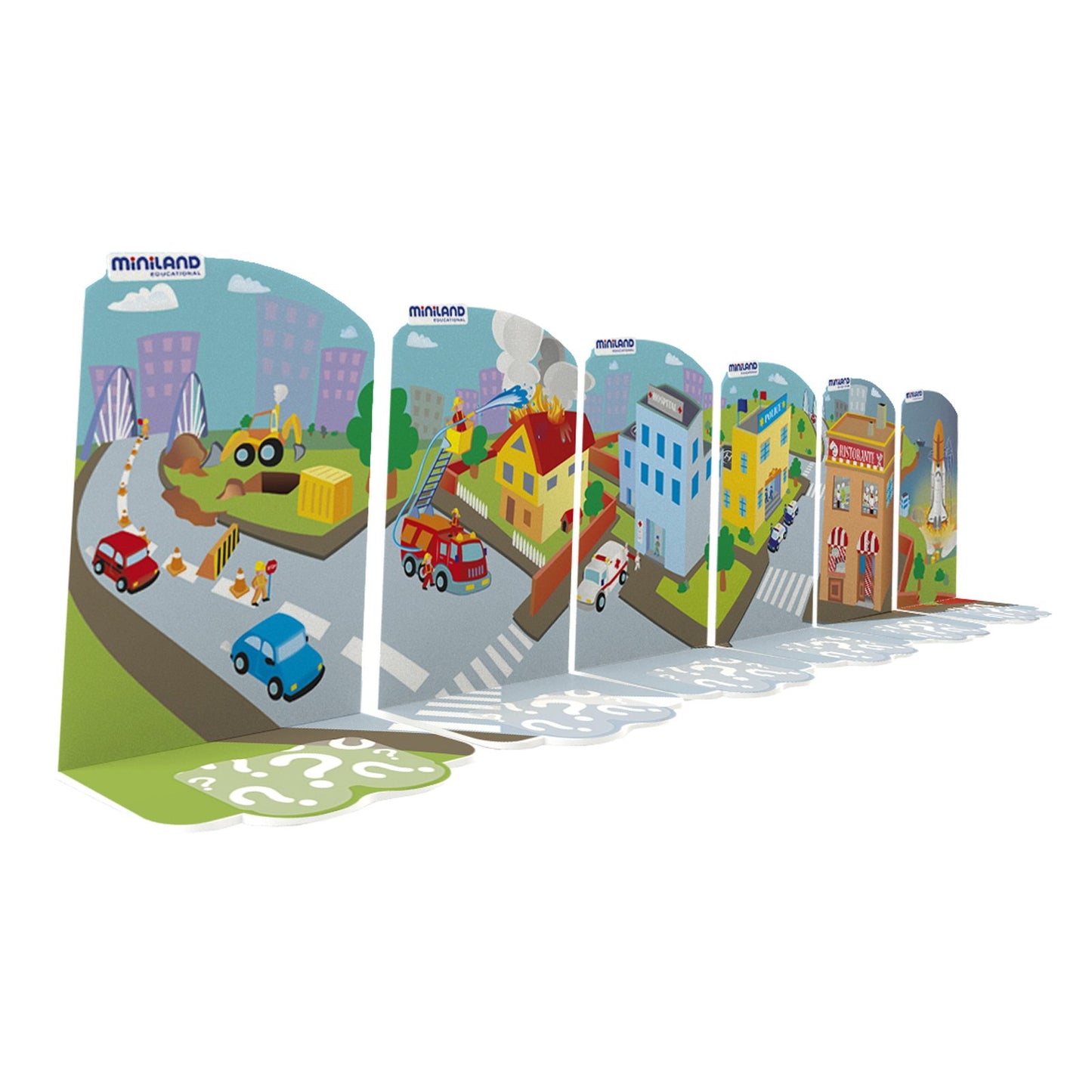 Miniland Job Blocks Board Game For Toddlers Age 2 - Preschoolers Age 4, Teaches Careers, Diversity, Fun Language Development, Pretend Play, Free Curriculum
