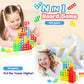 BBnote 64PCS Stack Game for mature-themed & Kids  Tetra Board Tower Games for Family Travel Party  2 Players Balance Stacking Toy  Team Toys Building Block