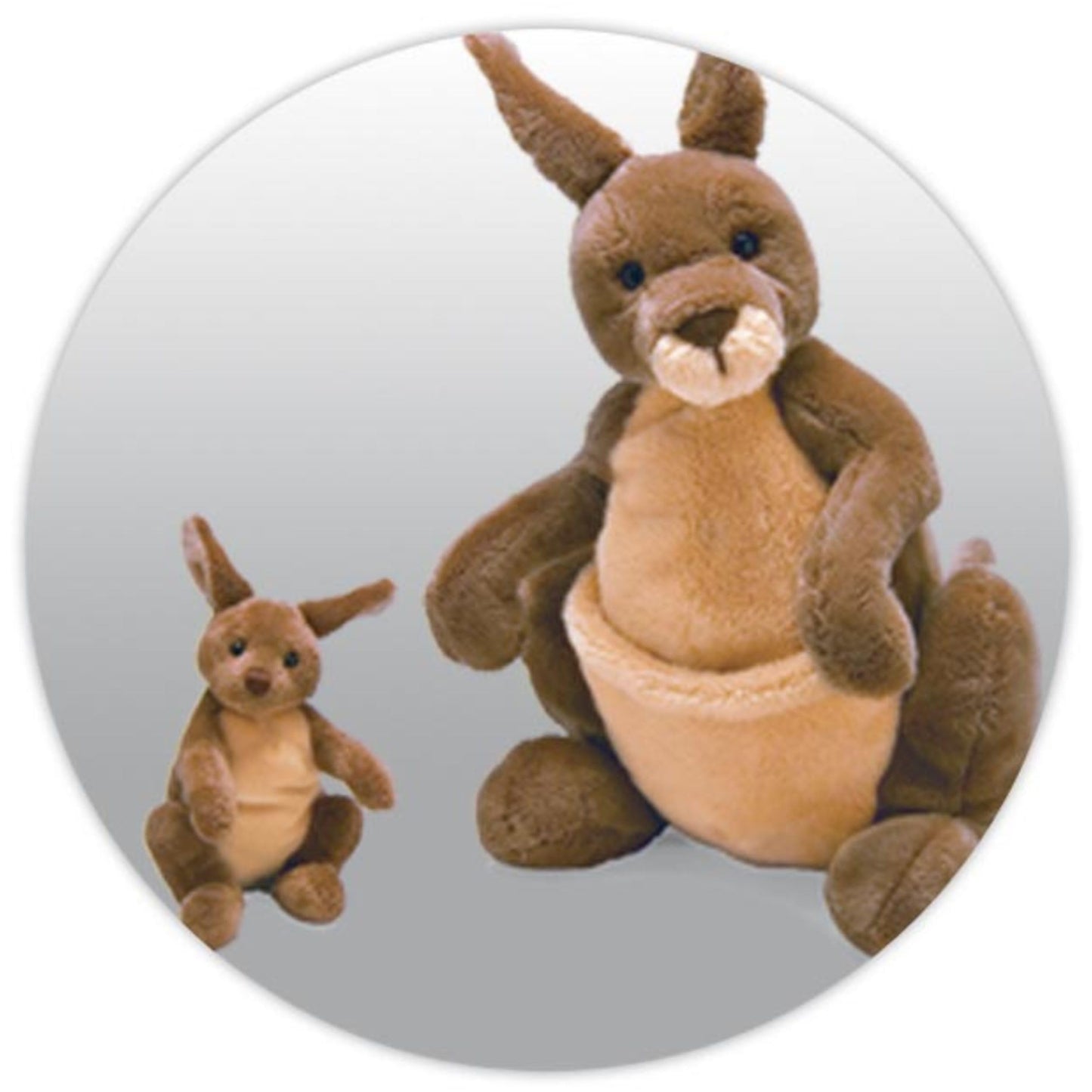 GUND Jirra Kangaroo Plush Stuffed Animal, Removable Joey, 10", Brown, High Quality Materials, Model 6047380, Ages 1+